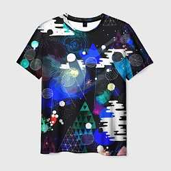 Мужская футболка Avant-garde futuristic composition