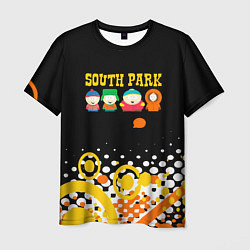 Футболка мужская Южный Парк - абстракция, цвет: 3D-принт