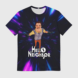Мужская футболка Hello Neighbor Привет сосед Бегущий сосед