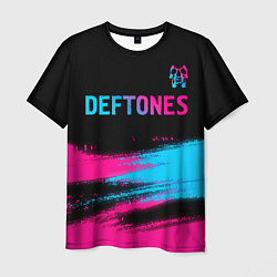 Мужская футболка Deftones Neon Gradient