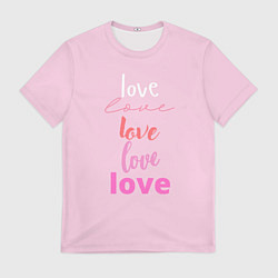 Футболка мужская Love love!, цвет: 3D-принт