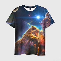 Мужская футболка Бесконечное космическое пространство