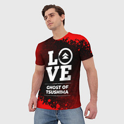 Футболка мужская Ghost of Tsushima Love Классика, цвет: 3D-принт — фото 2