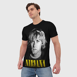 Футболка мужская Nirvana - Kurt Donald Cobain, цвет: 3D-принт — фото 2