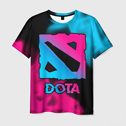 Мужская футболка Dota Neon Gradient