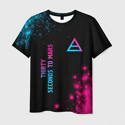 Мужская футболка Thirty Seconds to Mars Neon Gradient