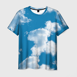 Футболка мужская Небо в облаках, цвет: 3D-принт