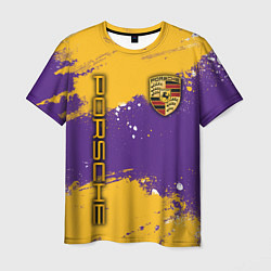 Мужская футболка PORSCHE- LAKERS COLORS