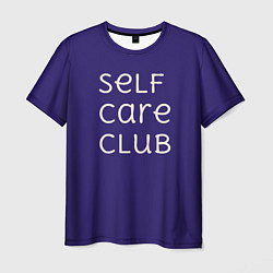 Мужская футболка Self care club blue