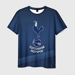 Мужская футболка Tottenham hotspur Синяя абстракция