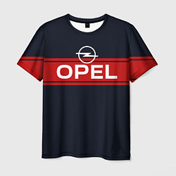 Футболка мужская Opel blue theme, цвет: 3D-принт