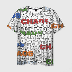 Мужская футболка Chaos Хаос из слов