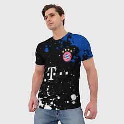 Футболка мужская Bayern munchen Краска, цвет: 3D-принт — фото 2