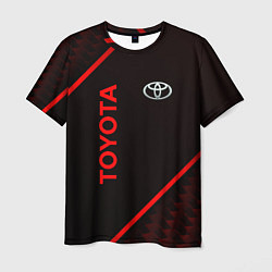 Мужская футболка Toyota Красная абстракция