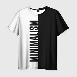 Мужская футболка MINIMALISM - BLACK AND WHITE