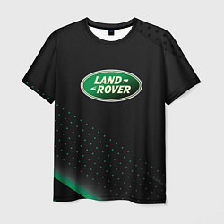 Футболка мужская Land rover Зелёная абстракция, цвет: 3D-принт
