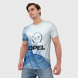 Футболка мужская Opel - logo, цвет: 3D-принт — фото 2