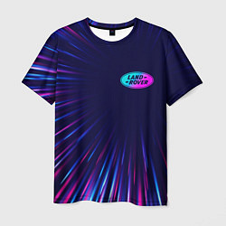 Мужская футболка Land Rover neon speed lines