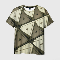 Мужская футболка 3D иллюзия-пирамиды