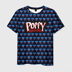 Футболка мужская Poppy Playtime - Huggy Wuggy Pattern, цвет: 3D-принт