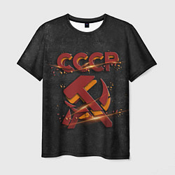 Футболка мужская Серп и молот символ СССР, цвет: 3D-принт