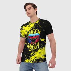 Футболка мужская Хагги Вагги желтые брызги краски, цвет: 3D-принт — фото 2