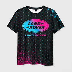 Мужская футболка Land Rover - neon gradient