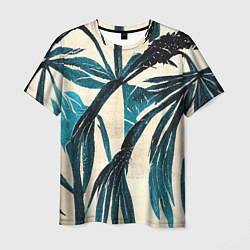 Мужская футболка Винтажные пальмы