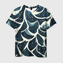 Мужская футболка Загадочные космические узоры