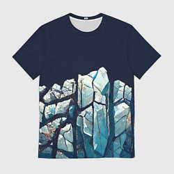 Мужская футболка Cracked ice