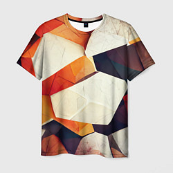 Мужская футболка Объёмная геометрическая абстракция