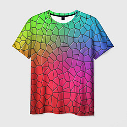 Мужская футболка Разноцветное витражное стекло