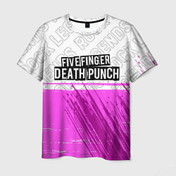 Футболка мужская Five Finger Death Punch rock legends: символ сверх, цвет: 3D-принт