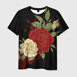 Мужская футболка Прекрасные розы
