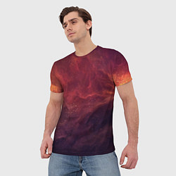 Футболка мужская Галактический пожар, цвет: 3D-принт — фото 2