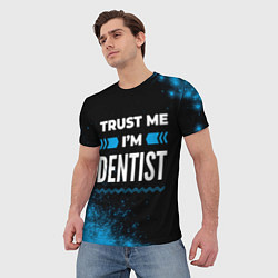 Футболка мужская Trust me Im dentist dark, цвет: 3D-принт — фото 2