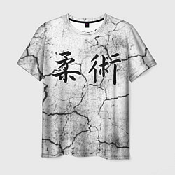Мужская футболка Джиу-Джитсу : Потресканная земля