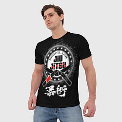 Футболка мужская Brazilian fight club Jiu-jitsu, цвет: 3D-принт — фото 2