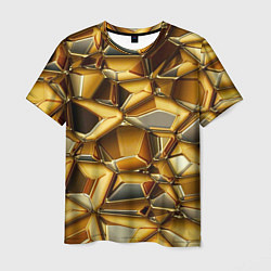 Футболка мужская Золотые камни, цвет: 3D-принт