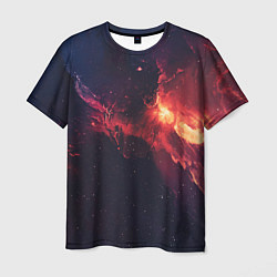 Мужская футболка Красивая космическая туманность