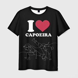 Футболка мужская I love Capoeira Battle line, цвет: 3D-принт