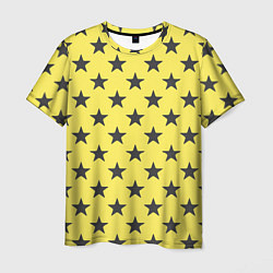 Мужская футболка Звездный фон желтый