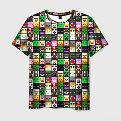 Футболка мужская Minecraft characters, цвет: 3D-принт