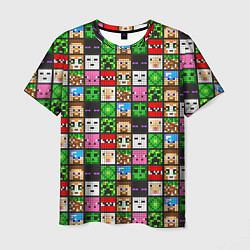 Мужская футболка Minecraft - characters