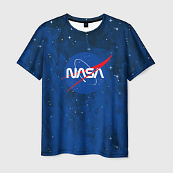Мужская футболка Nasa - звёзды лого