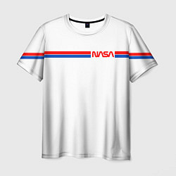 Мужская футболка Nasa - полосы