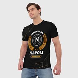 Футболка мужская Лого Napoli и надпись legendary football club на т, цвет: 3D-принт — фото 2