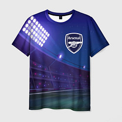 Футболка мужская Arsenal ночное поле, цвет: 3D-принт