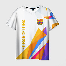 Мужская футболка Barcelona абстракция цветные геометрии