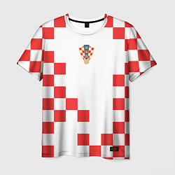Футболка мужская Сборная Хорватии форма к чемпионату мира 2022, цвет: 3D-принт